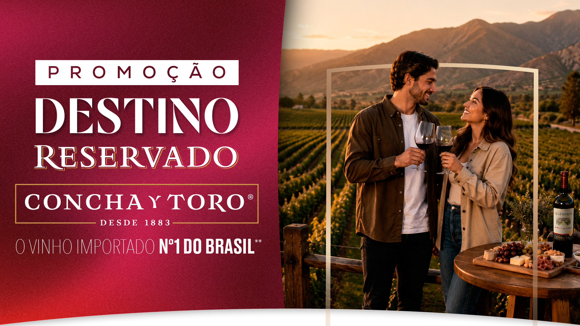Promoção Destino Reservado Concha y Toro